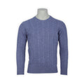 Cable Knit Sweater - Geelong Wool Crew Neck 