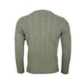 Cable Knit Sweater - Geelong Wool Crew Neck 