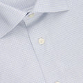 Shirt - Mini Checkered Cotton & Lyocell Single Cuff Regular Fit