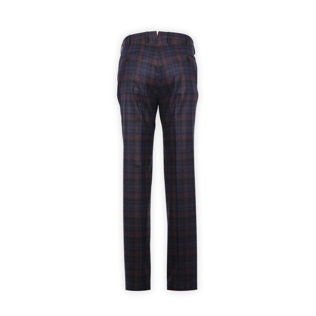 Pants - Checkered Flannel Wool & Polyamide 