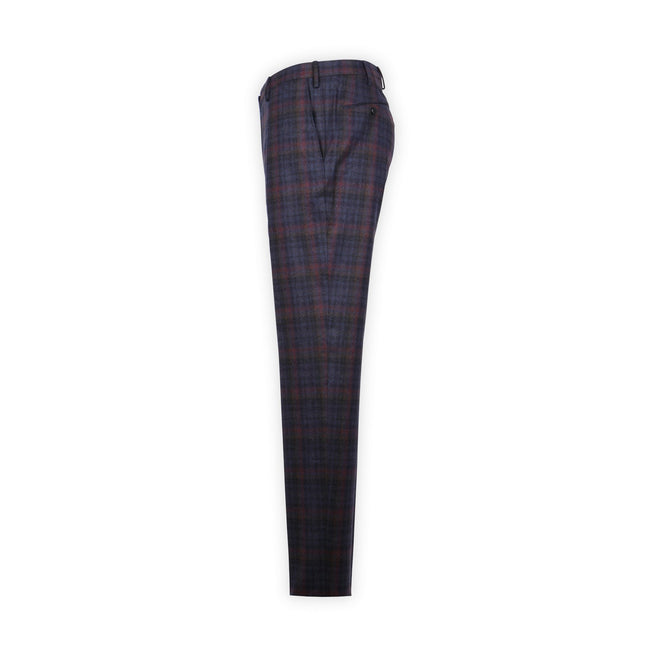 Pants - Checkered Flannel Wool & Polyamide 