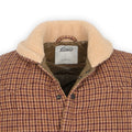 Bodywarmer - Houndstooth Fleece Wool Padded Shearling Collar 
