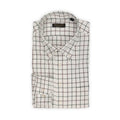 Shirt Tricolour Checked Cotton Single Cuff 