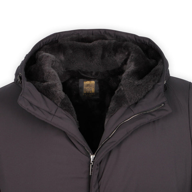 Parka - Polyester Fur-Lined Zipped + Hoody
