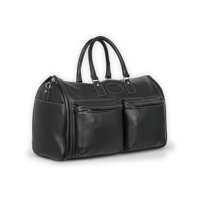 Travel Bag - Grained Leather Zipped 