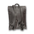 Backpack - Grained Leather With Buckle Closure