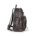 Backpack - Grained Leather With Silver Details Small