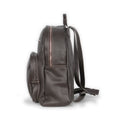 Backpack - Grained Leather With Silver Details Small