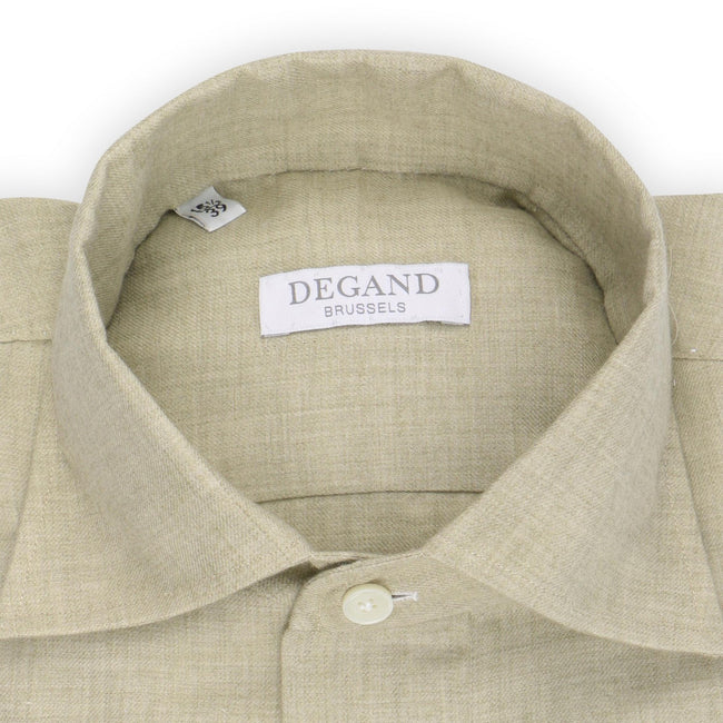 Shirt - Cotton & Wool Single Cuff, Capri Collar