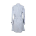 Dressing Gown - Striped Seersucker Cotton Stretch For Women 