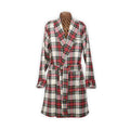 Dressing Gown - Checkered Wool For Women 