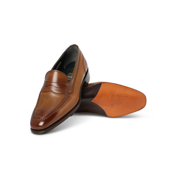 Loafers - SAXON Leather & Leather Soles Saddle + Apron