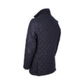 Jacket - Quilted Wool & Suede High Collar Buttoned 