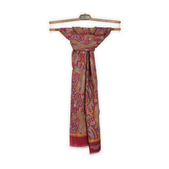 Scarf - Double Face Paisley Wool 