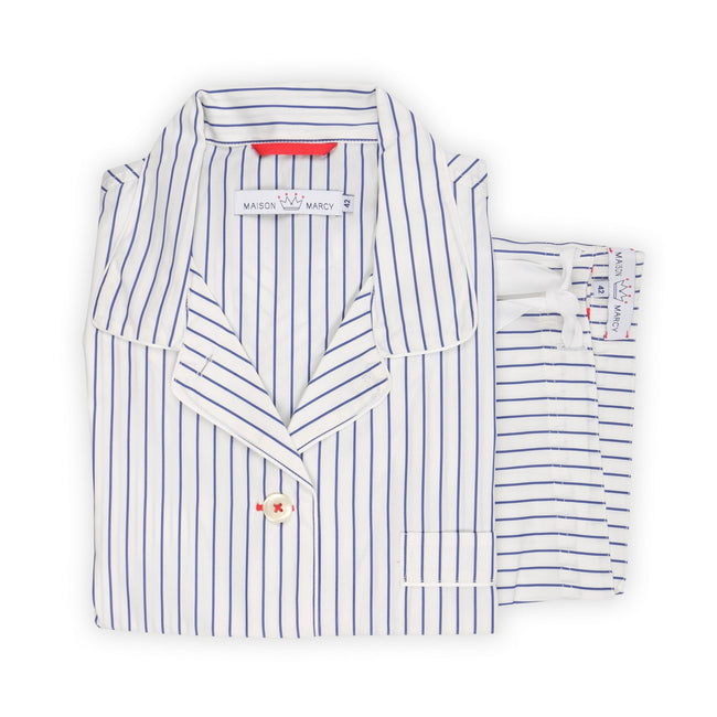 Pajama - Striped Cotton Shirt + Pants 