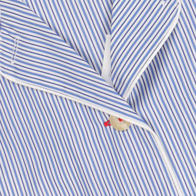 Pajama - Double Lines Pattern Cotton Shirt + Pants 