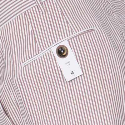 Pants - Striped Seersucker Cotton 