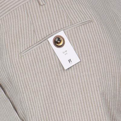 Pants - Striped Seersucker Cotton 
