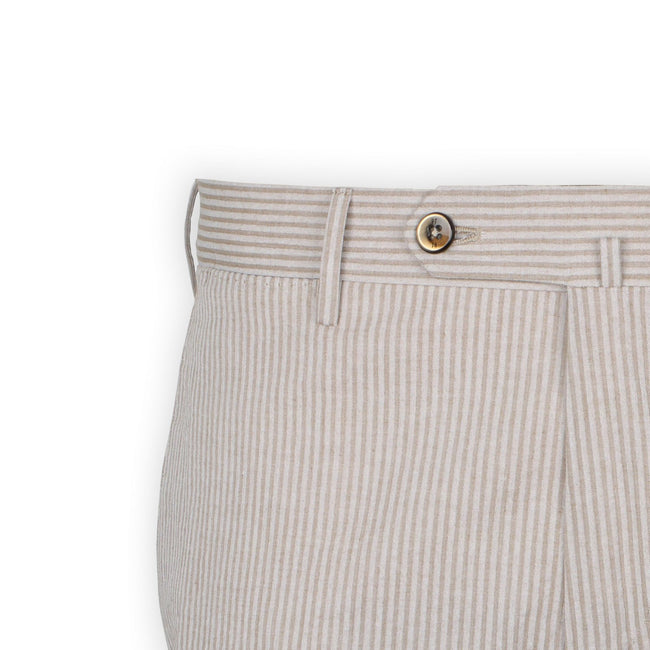 Pants - Striped Seersucker Cotton 