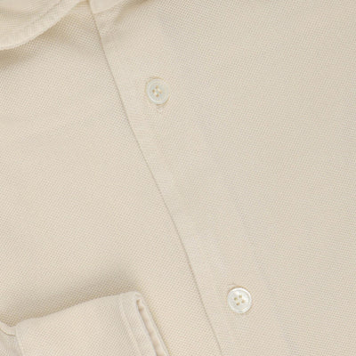 Polo Shirt - Cotton Piqué Frosted Long Sleeves
