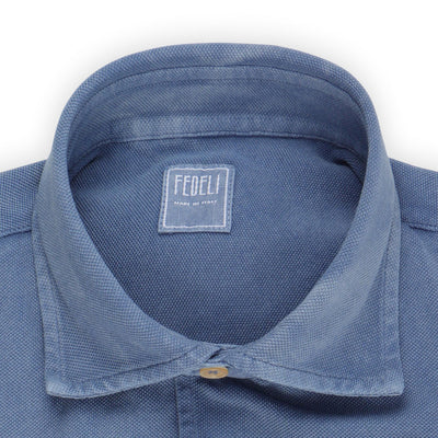 Polo Shirt - Cotton Piqué Frosted Long Sleeves