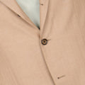 Two Piece Suit - Herringbone Cotton & Silk Unfinished Sleeves