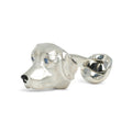 Cufflinks - Labrador Dog With Sapphire Eyes Sterling Silver