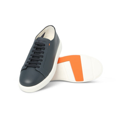 Sneakers - NEW CLEANIC Grained Leather & Rubber Soles Lace-Ups