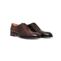 Oxfords - Polished Leather & Bimaterial Soles Lace-Ups