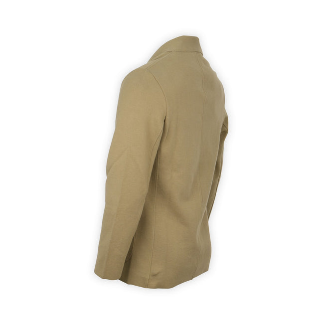 Double-Breasted Blazer - Cotton Knitted Finished Sleeves