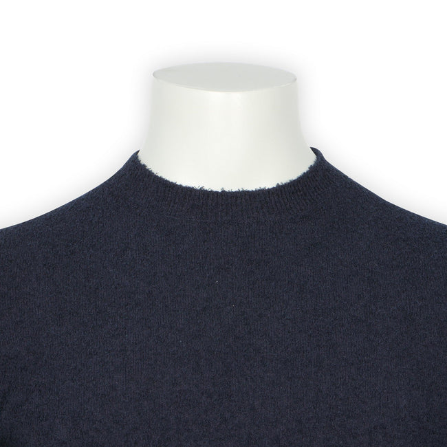 Sweater - Terrycloth Organic Cotton & Polyamide Crew Neck 