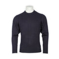 Cable Knit Sweater - HONLEY Cotton & Cashmere Crew Neck