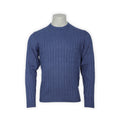 Cable Knit Sweater - HONLEY Cotton & Cashmere Crew Neck