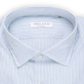 Shirt - Tricolor Striped Cotton Single Cuff 