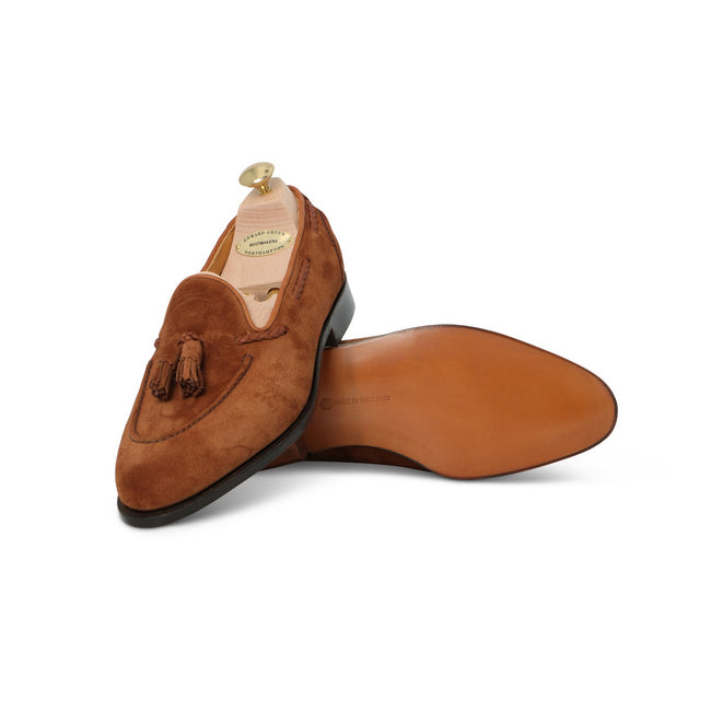 Tassel Loafers - BELGRAVIA Snuff Suede & Leather Soles + Apron 