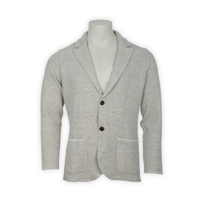 Blazer - Linen, Silk, Cotton & Lycra Knitted Finished Sleeves