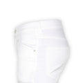 Bermuda Shorts - NICOLAS Cotton & Lyocell Stretch White Patch 