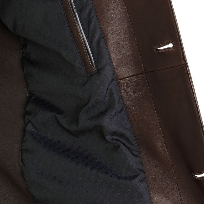 Jacket - Lamb Nappa Leather Buttoned 