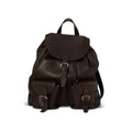 Dark Brown Leather Backpack