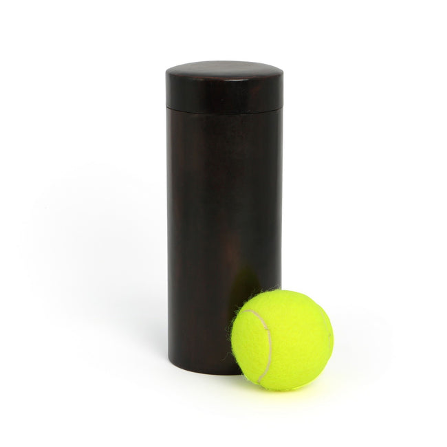 Brown Leather Tennis Balls Pouch