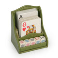 Pine Leather Poker Set Especially For Degand Brussels
