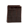 Moro Crocodile Leather Banknotes Holder and Wallet