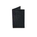 Black Crocodile Leather Billfold Cardholder