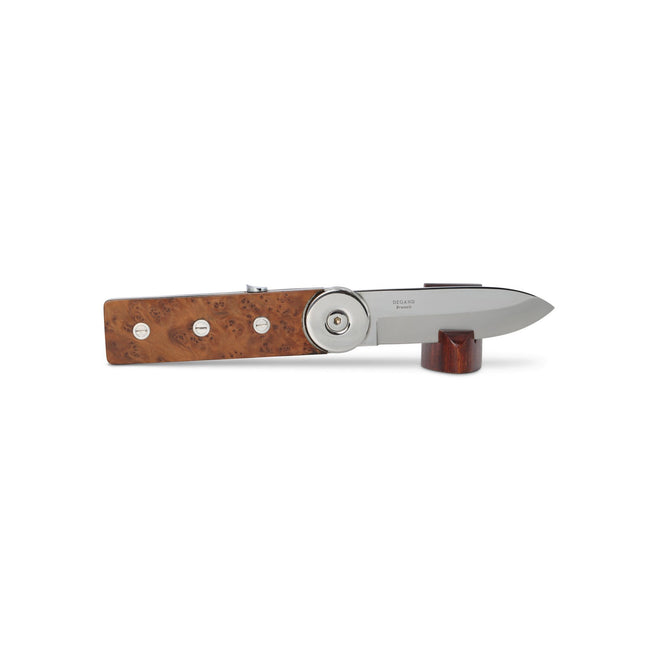 Hunting Knife - SAFARI Sandarac Wood & Stainless Steel Folding Knife