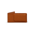 Brown Grained Leather Notes Holder