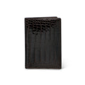 Dark Brown Crocodile Leather Card Holder