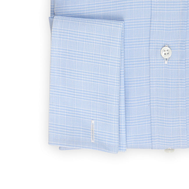 Shirt - Prince-Of-Wales Cotton Double Cuff 