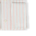 White Sky Blue And Red Striped Patterns Cotton Single Cuff Long Sleeves Shirt Especially For Degand Brussels
