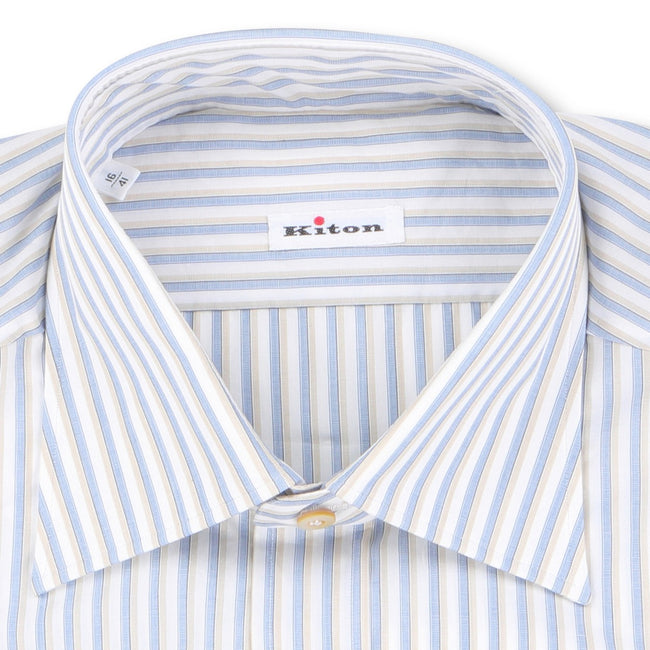 Shirt - Striped Cotton Double Cuff