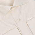 Plain Cream Beige Double Cuff Shirt